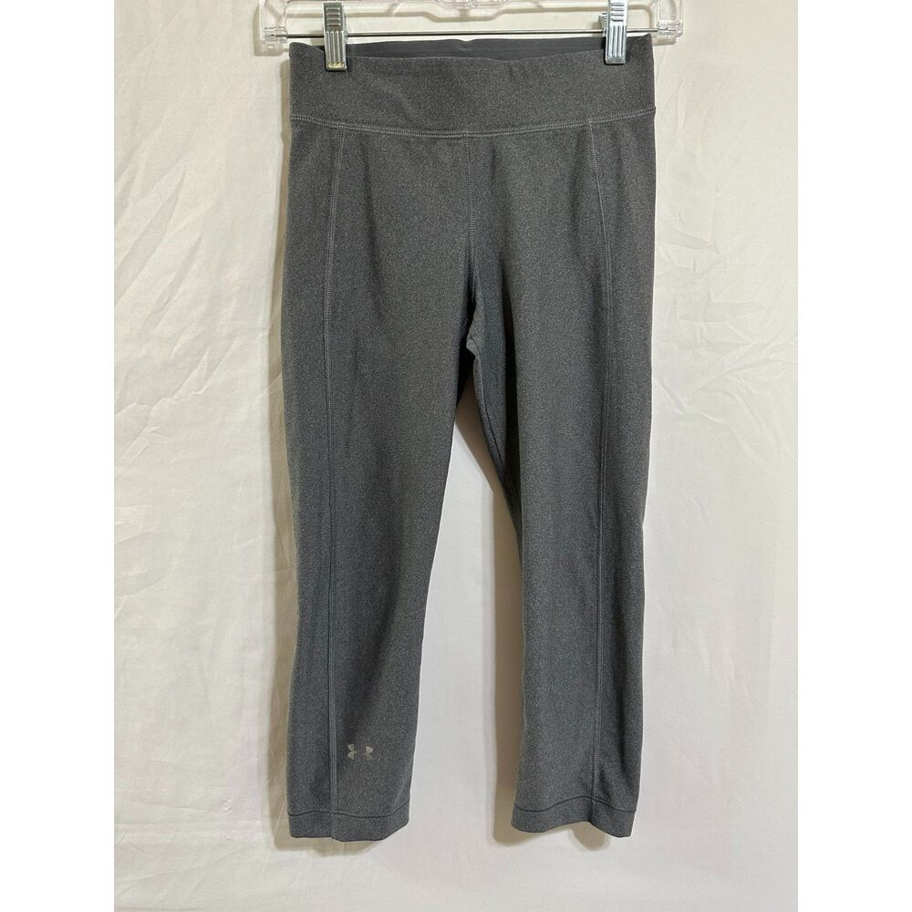 Under Armour Women's Heat Gear Compression Capri Leggings, Size S Yoga Cross-Fit